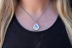 Tropical Land & Seas Reversible Necklace with Larimar