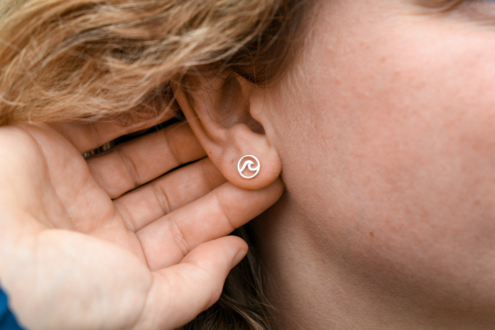 Ebb and Flow Stud Earrings- Sterling Silver