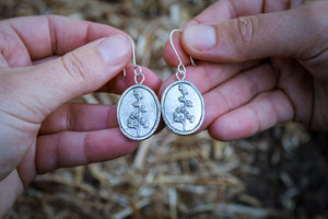 Botanical Burst Dangle Earrings