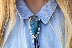 Bolo Tie with Shattuckite