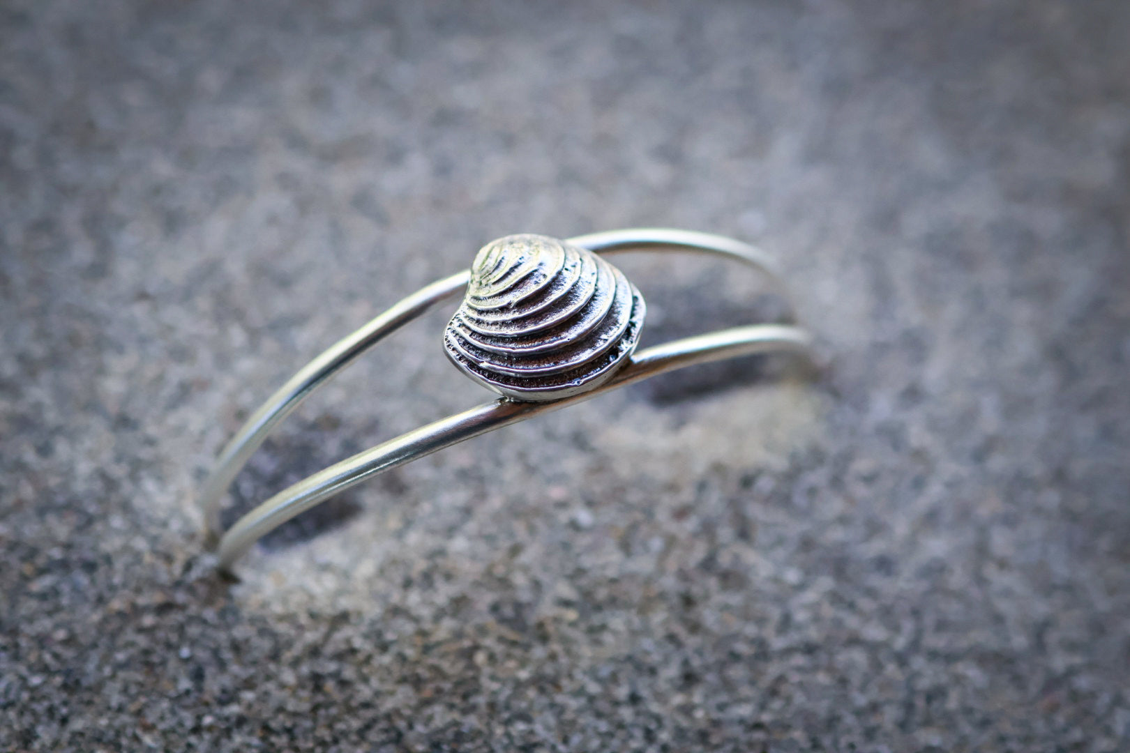 Beach Comber Cockle Shell Cuff Bracelet