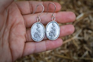 Botanical Burst Dangle Earrings