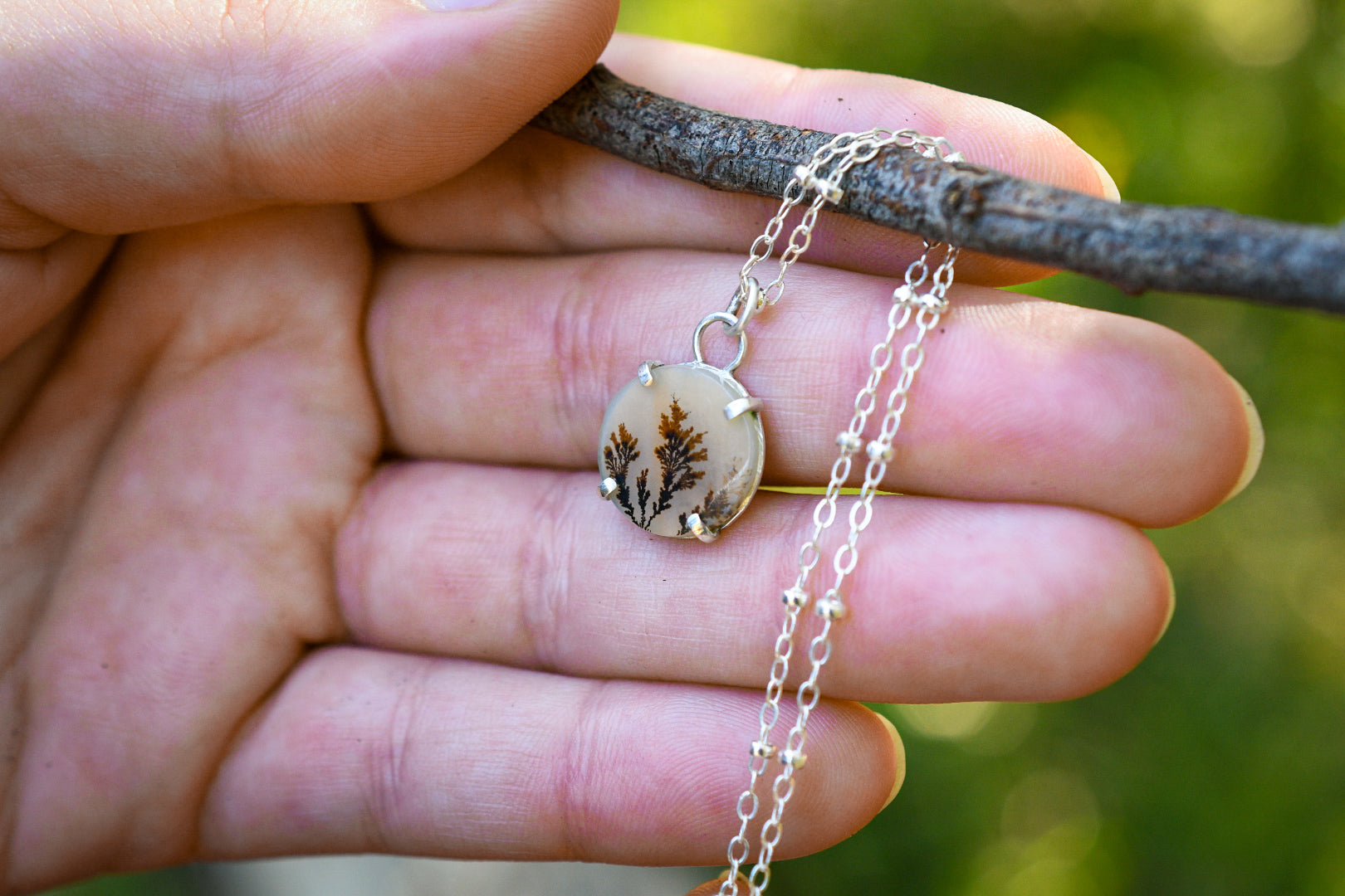 Dendritic Agate Necklace