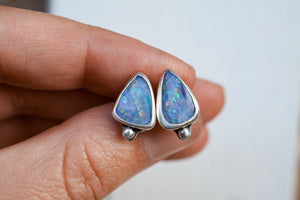 Aussie Opal Stud Earrings