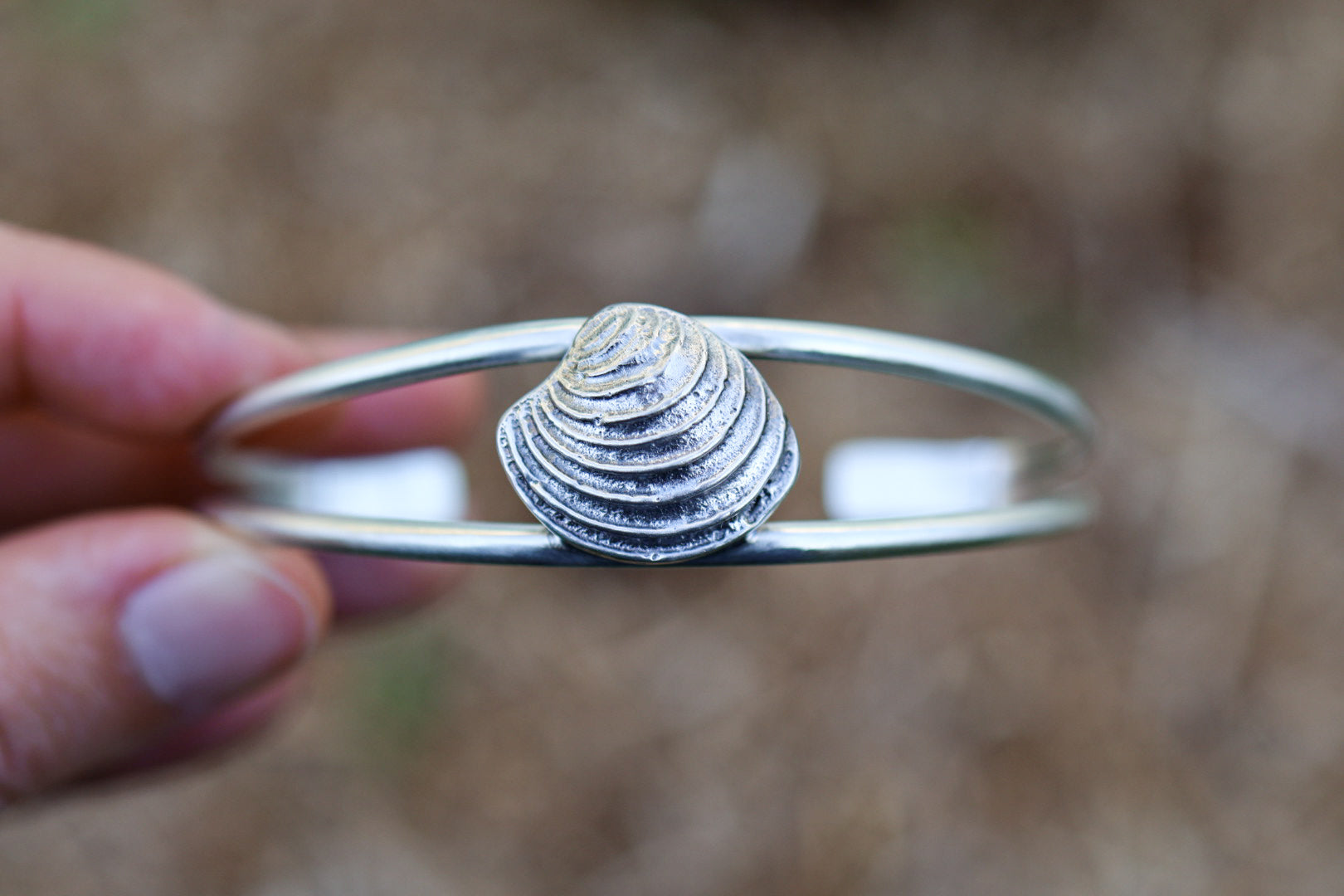 Beach Comber Cockle Shell Cuff Bracelet