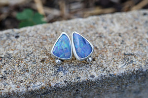 Aussie Opal Stud Earrings