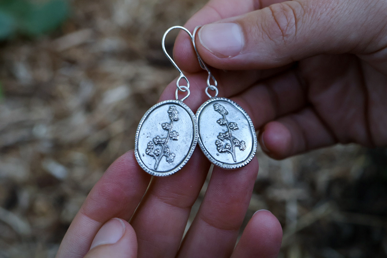 Botanical Burst Dangle Earrings