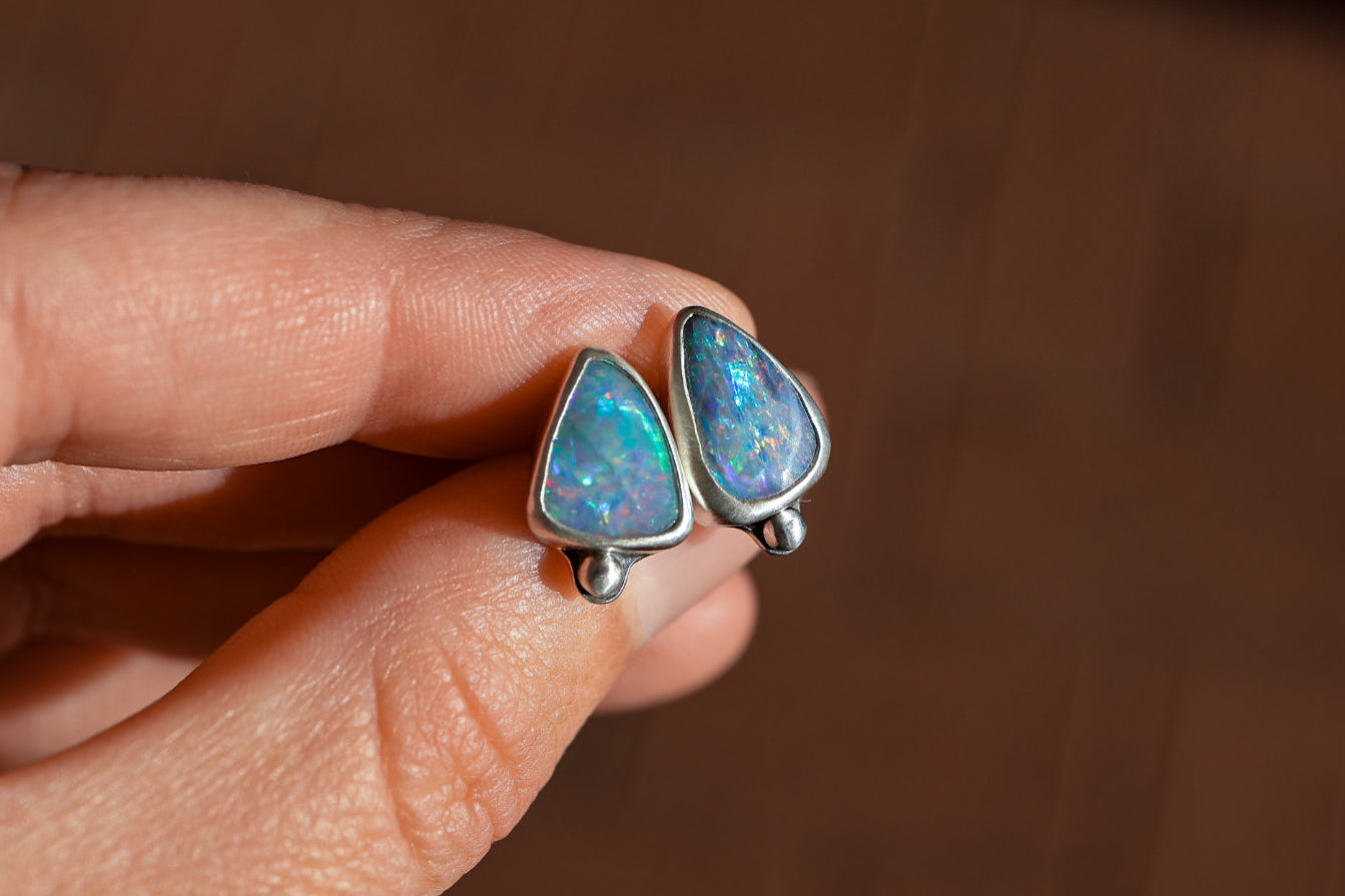 Aussie Opal Stud Earrings