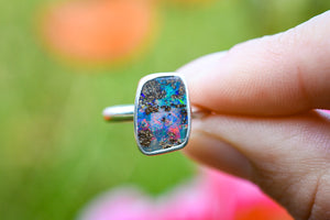 Boulder Opal Ring- Size 5.25