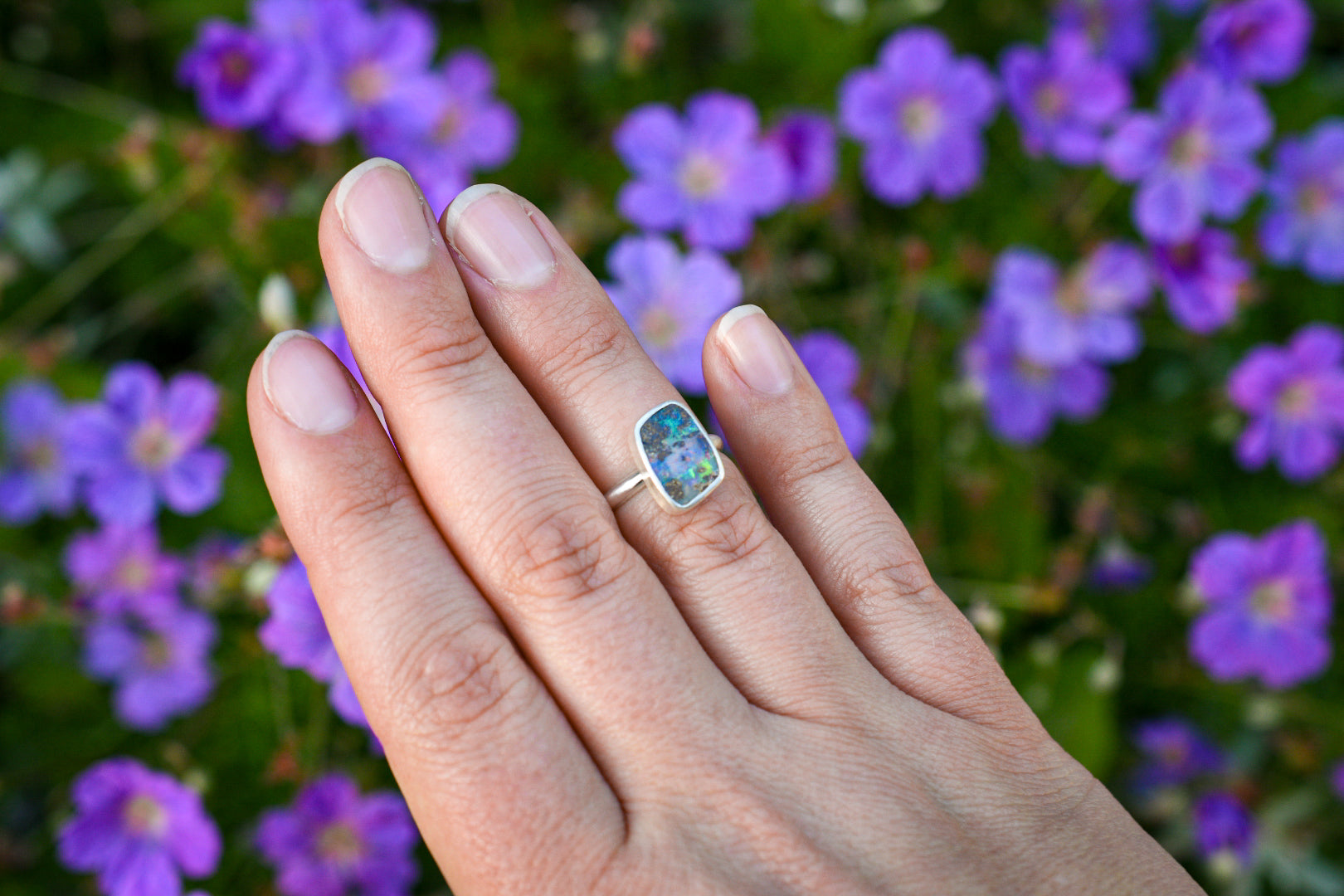 Boulder Opal Ring- Size 5.25