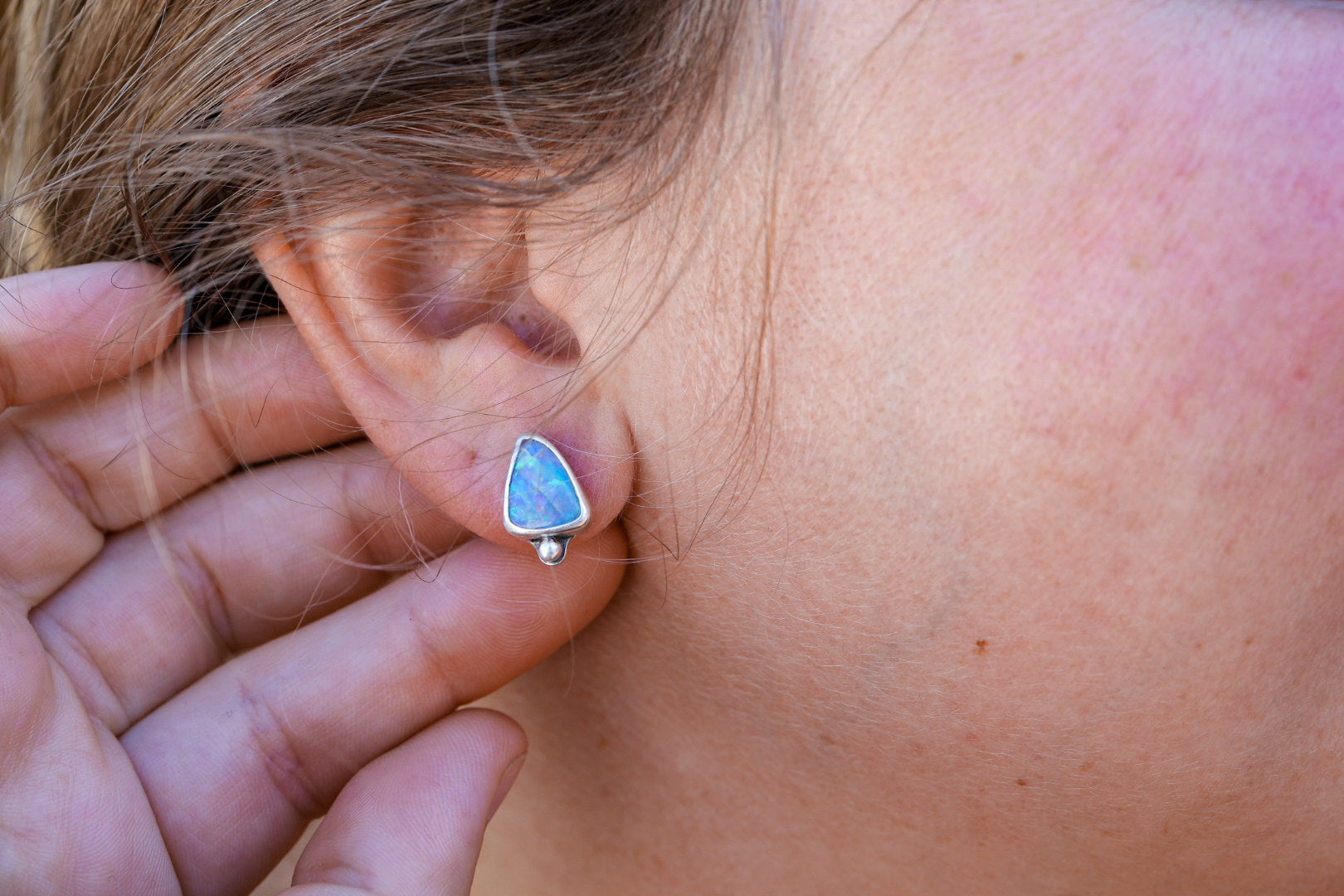 Aussie Opal Stud Earrings