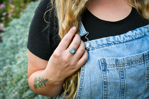 Golden Hills Turquoise Ring- Size 9