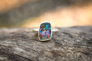 Boulder Opal Ring- Size 5.25