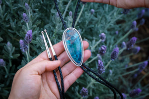 Bolo Tie with Shattuckite