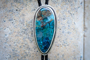 Bolo Tie with Shattuckite