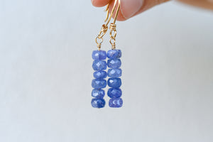 Cascade Earrings with Tanzanite- 14K Gold-filled