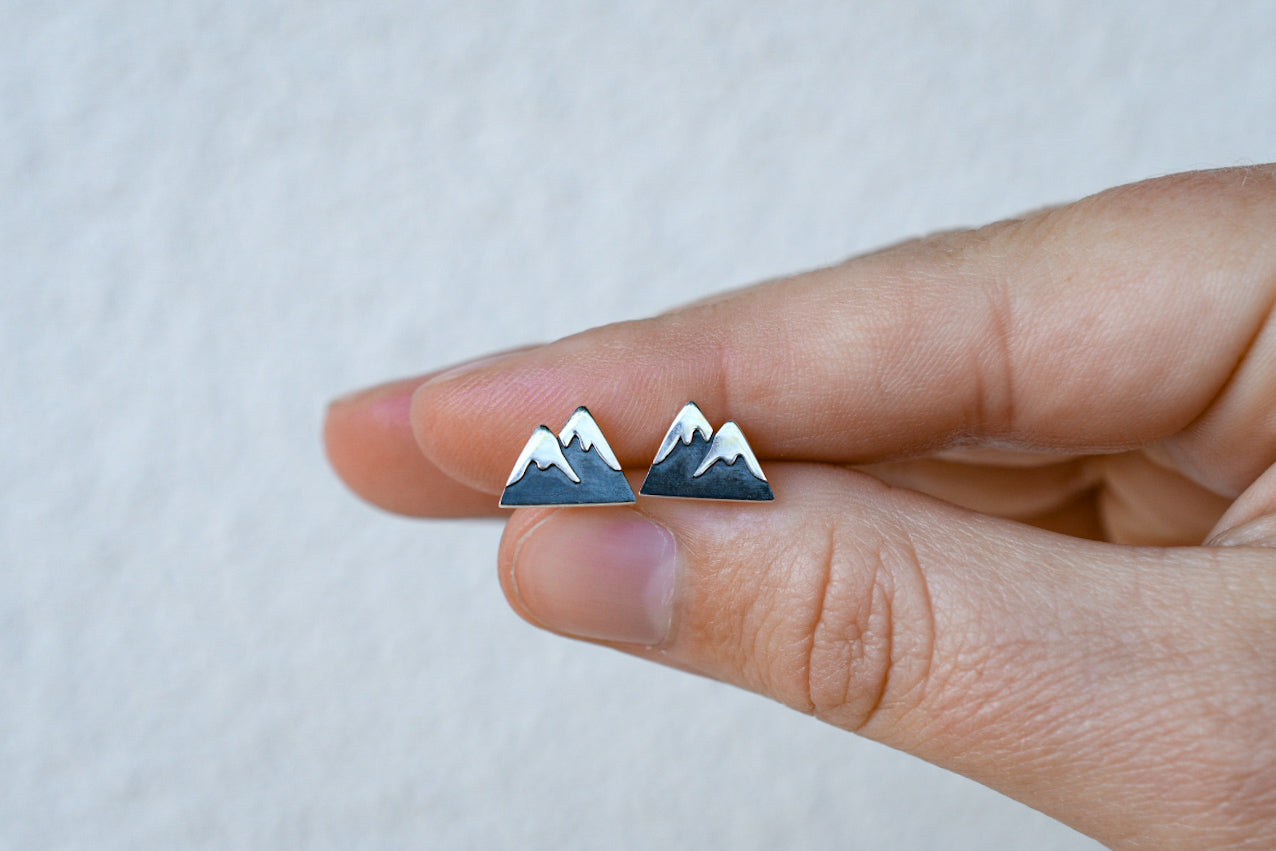 Mountain Peak Stud Earrings