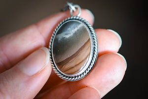 Desert Dreamer Reversible Pendant with Polychrome Jasper
