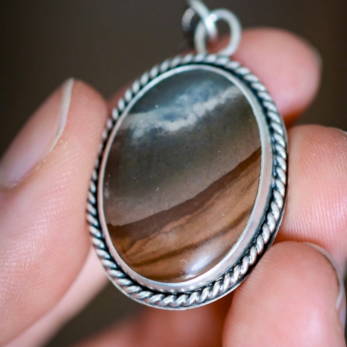 Desert Dreamer Reversible Pendant with Polychrome Jasper