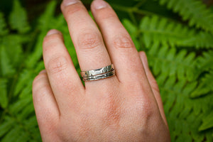 Tree Bark Stacker Rings