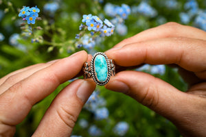 Forget Me Not Ring- Size 7.5