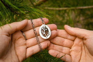 Desert Botanics Reversible Pendant with Polychrome Jasper